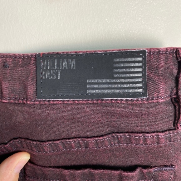 William Rast Women's Deep Burgundy-Plum Skinny‎ Jeans Stretch Size 30 - Picture 6 of 15